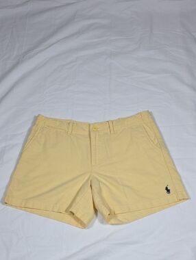 2 for $45 Ralph Lauren Sport Yellow Women's Shorts with Navy Polo Logo